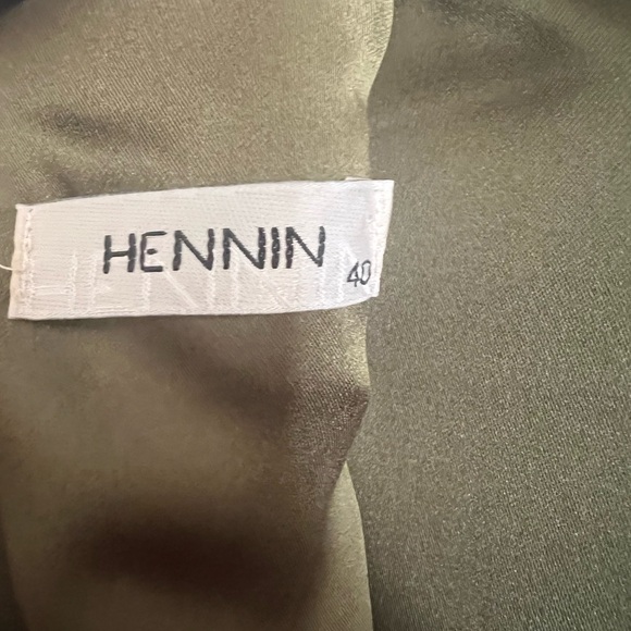 Olive Green Beaded Formal Gown - Picture 8 of 8